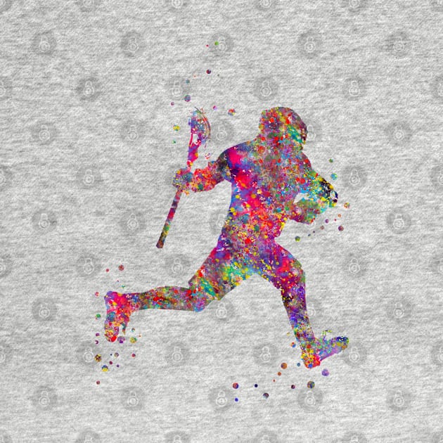 Lacrosse player by RosaliArt